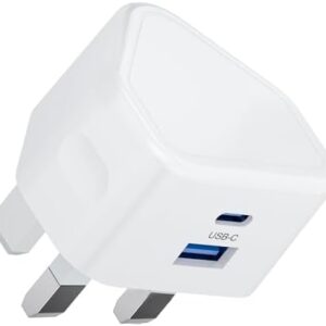 USB C Plug, 20W USB C Charger for iPhone - Fast Charging USBC Power Adapter Type C Mains Charge for i Phone Apple 16/16 Plus/16 Pro/16 Pro Max/15/14/13/12/11 Series, XR/XS/SE/8/7/6 Plus, and for iPad