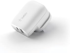 Belkin 37W USB Type C PPS PD Dual Port Wall Phone Charger, Power Delivery 25W USB C Port and 12W USB A Port for Fast Charging Samsung Galaxy S23, Ultra, Plus, Note 20, iPhone 14 Series and More