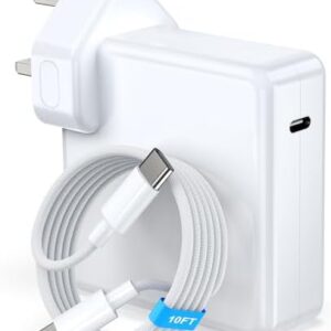 106W for MacBook Air Charger MacBook Pro Charger 13 14 15 16 inch 2025 2024 2023 2022 2021 2020, M1 M2 M3 M4 Laptop USB C Power Adapter, iPad, 10FT USB-C Cable