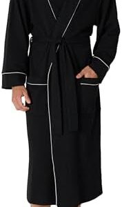 Amazon Essentials Men's Lightweight Waffle Bathrobe (Available in Big & Tall)