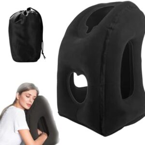 CarPlusStudio Travel Pillow - Portable Inflatable Travel Pillow for Airplane, Neck Pillow for Travel, Headrest Support for Plane, Train, Home Office
