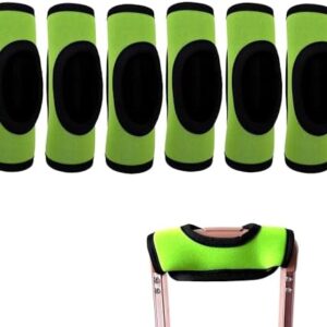 KOSTOO Neoprene Luggage Handle Wrap Soft Grip Handle Cover Luggage Identifier with Hollow Design for Suitcases Travel Accessories (6 PCS Green)