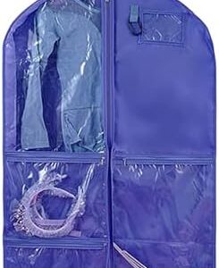 RALIYATX Dance Costume Carriers With 5 Zippered Compartments Portable Garment Storage Bag Travel Friendly Kids Dress