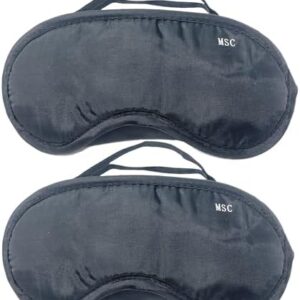 Sleep Mask - Gift for Man or Woman, Comfortable Lightweight Sleeping Mask for Travel, Sleeping, Afternoon Eye Nap, Shift Work or a Plane Journey MSC – BSC-Black1