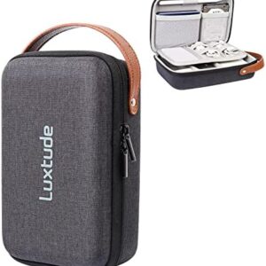 Luxtude Electronic Organizer Travel Bag, Small Charger Organizer, Hard Charger Pouch, Travel Tech Bag, Portable Electronics Bag, Travel Essentials for Electronic Accessories/Mouse/SD/Cash/Pen