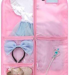 WASTEBIN Dance Costume Carriers With 5 Zippered Compartments Portable Garment Storage Bag Travel Friendly Kids Dress