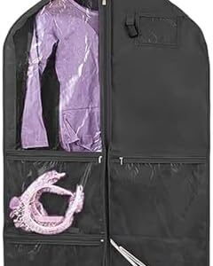 RALIYATX Dance Costume Carriers With 5 Zippered Compartments Portable Garment Storage Bag Travel Friendly Kids Dress