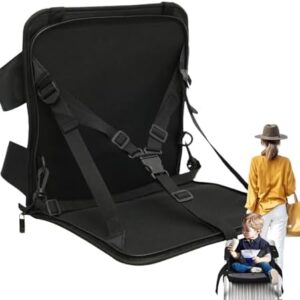 Kids Travel Suitcase Seat, Foldable Travel Luggage Seat, Children’s Luggage Seat, Travel Seat for Boys and Girls, Kids Suitcase with Seat, Luggage Seat, Lightweight Suitcase Seat for Boys Girls