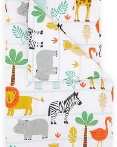 Bloomsbury Mill - Nap Mat for Toddlers and Kids - Pillow, Mat and Blanket Included - All-in-One Sleeping Bag for Nursery & Ready Bed for Nap Time and Sleepovers - Travel Essentials 135 x 50 cm Safari