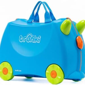 Trunki Children’s Ride-On Suitcase and Kid's Hand Luggage | Ideal Toy Gift for 3 Year Old Boys : Terrance (Blue)