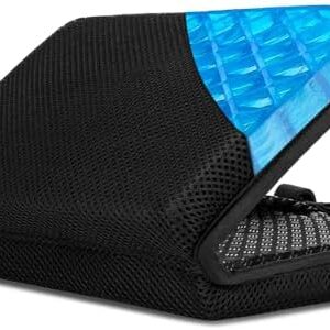 Jerylota Gel Seat Cushion – Portable Airplane Seat Cushion – Gel Grid Design for Ultimate Seating Comfort – Foldable Cushion for Airplane Seats, Camping, Bleachers, Flights, Commute