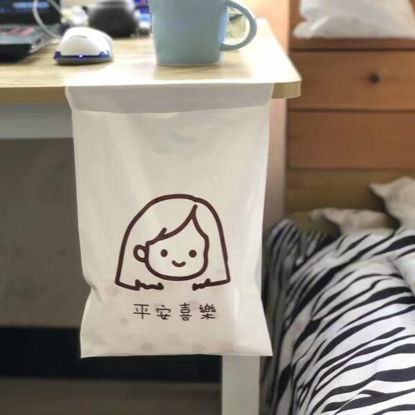 Ceprznvey Trash Bags,Easy Stick Cartoon Car Garbage Can | Home Storage & Organization for Vomit Proof Kids Friendly Cupholder Backseat Door Airplane Boat - Image 9